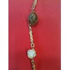 Collier en quartz et métal doré