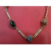 Collier en quartz et métal doré