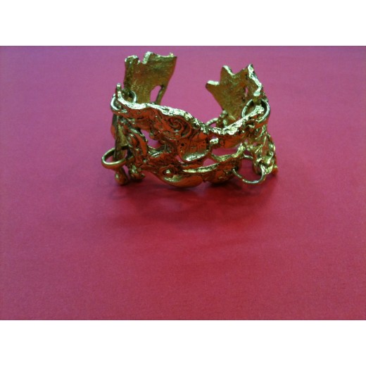 Bracelet Christian Lacroix en métal doré