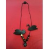 Collier Sonia Rykiel Canards en bois