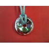 Pendentif Baccarat en cristal sur cordon bleu ciel