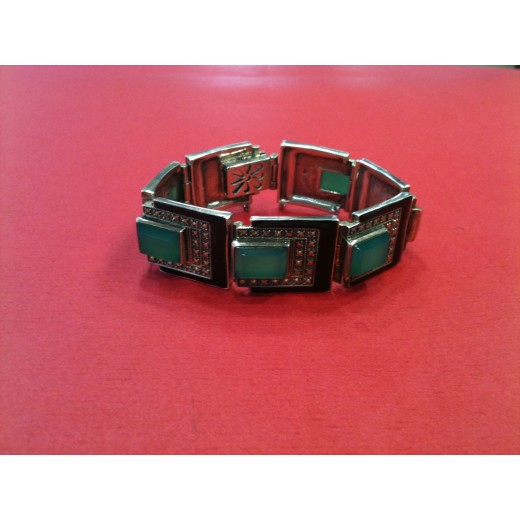 Bracelet style Art déco en argent
