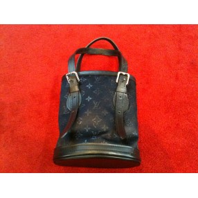 Petit sac Louis Vuitton Little Bucket mini monogram noir