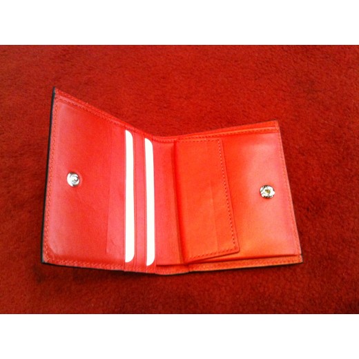 Porte-cartes Christian Louboutin Paros en lézard camel