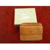 Porte-monnaie Christian Louboutin en cuir camel