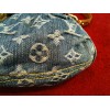 Sac Louis Vuitton Mini Pleatyen tissu monogram denim