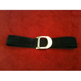 Ceinture Christian Dior en nubuck chocolat