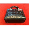 Sac Christian Dior Lady Dior en cuir noir