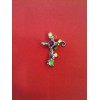 Broche Christian Lacroix en métal argenté