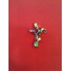 Broche Christian Lacroix en métal argenté