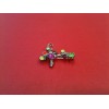 Broche Christian Lacroix en métal argenté