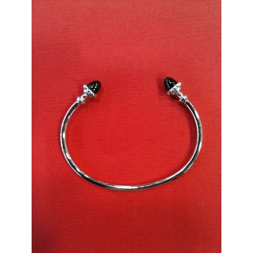 Bracelet Arthus Bertrand Spinelle Noire en argent