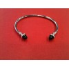 Bracelet Arthus Bertrand Spinelle Noire en argent