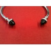 Bracelet Arthus Bertrand Spinelle Noire en argent