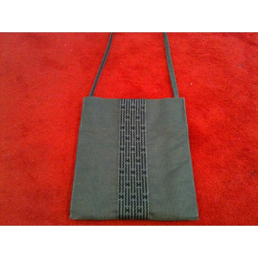 Pochette Hermès en tissu gris