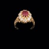 Bague Rubis et diamants, or 18 carats