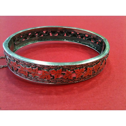 Bracelet ancien en argent et or