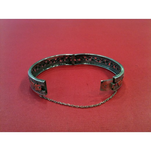 Bracelet ancien en argent et or