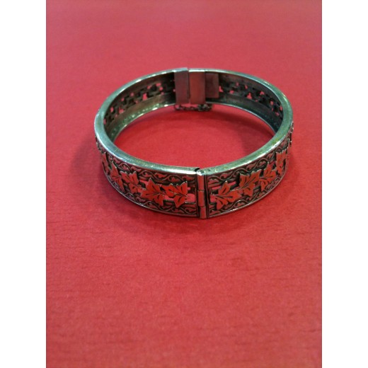 Bracelet ancien en argent et or