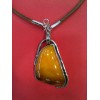 Collier en ambre et argent