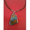 Collier en ambre et argent