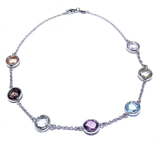 Collier en or bordeaux