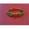 Bracelet Hermès Clic Clac Vintage imprimé fond vert