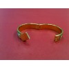 Bracelet Hermès Clic Clac Vintage imprimé fond vert