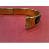 Bracelet Hermès Clic  Clac Vintage imprimé fond noir