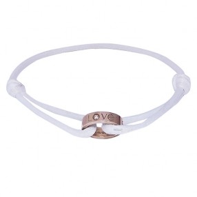 Bracelet sur cordon blanc Cartier 'Love"