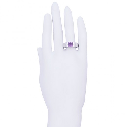 Bague Mauboussin Or blanc et Améthyste