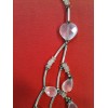 Collier en argent et quartz rose