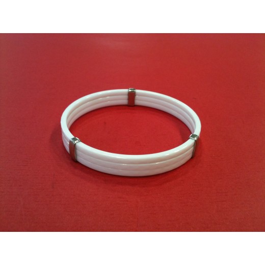 Bracelet en céramique et argent