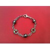 Bracelet en argent, nacre et perles