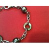 Bracelet en argent, nacre et perles