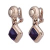 Boucles d'oreilles Chanel amethystes