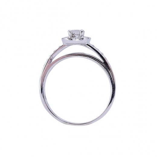 Bague Mauboussin En Or Jaune Et Blanc 18 Carats - Taille 45.5 - Occasion En Très Bon état