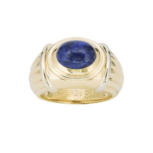 Bague Boucheron en or et lapis lazuli