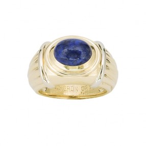 Bague Boucheron en or et lapis lazuli