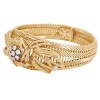 Bracelet ancien en or jaune 18 K et diamants