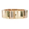 Bracelet tank deux tons d'or