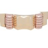 Bracelet tank deux tons d'or