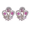 Boucles d'oreilles Rubis et diamants