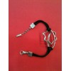 Bracelet Montblanc en argent sur cordon noir