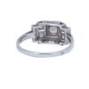 Bague ancienne en platine et diamants