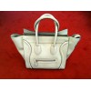 Sac Céline Luggage en cuir grainé blanc cassé