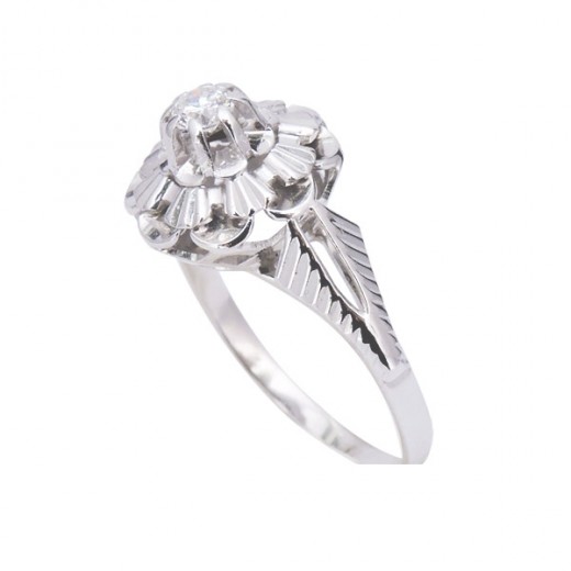 bague ancienne or et diamants