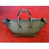 Sac Céline Hand Tie Bag medium en cuir grainé taupe