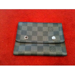 Pochette Louis Vuitton en toile damier graphite