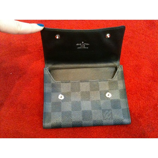 Pochette Louis Vuitton en toile damier graphite